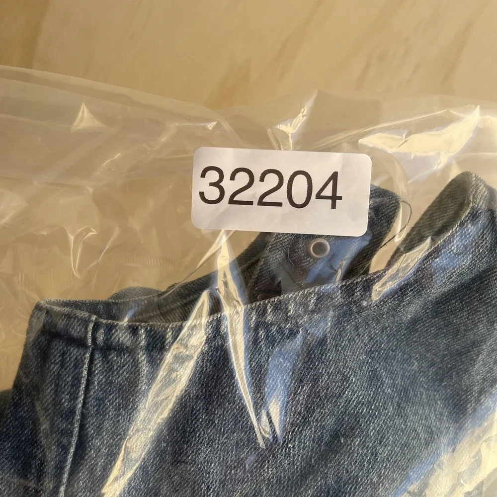 Calvin Klein Jeans Overall Dress Girls M 10-12 Blue Denim Button Front Pockets‎